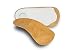 pedag HOLIDAY Orthotic Inserts | 3/4 Length, Thin Leather, Ultra Light, Semi-Rigid Shoe Insoles with Metatarsal Pad & Heel Cushion, Tan, US W7 primary