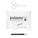 Beardoholic Beard Shaping Tool – 9-in-1 Completely Transparent Design – Achieve Perfectly Precise Lines and Any Beard Shape – Lineup Pencil, Built-In Comb and Trimming Scissors for Maximum Accuracy