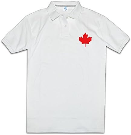 Men's Canadian Maple Leaf Red Leaf Classic Classic Slim Fit Polo Shirts