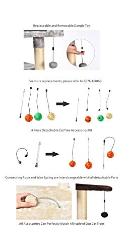 cat tree replacement toys