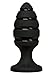 Doc Johnson Platinum Premium Silicone - The Blast - Anal Toy with Suction Cup Base - Butt Plug - Black
