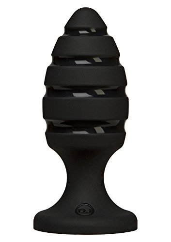 Doc Johnson Platinum Premium Silicone - The Blast - Anal Toy with Suction Cup Base - Butt Plug - Black