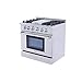 Thor Kitchen HRG3617U Gas Range, 36 in, Stainless Steel
