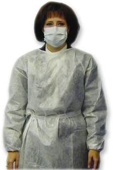 Impervious Gown, impervs Gwn Wht Reg, (1 PACK, 10 EACH) by AMD Ritmed