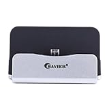Desk Charger Dock,BAVIER Android Charger Dock,Desk Charger Micro USB,Android Charger Dock,Charge and Sync Stand for Samsung,HTC,LG,Charger Station,Smartphone Desktop Charger Cradle (Silver)