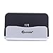 Desk Charger Dock,BAVIER Android Charger Dock,Desk Charger Micro USB,Android Charger Dock,Charge and Sync Stand for Samsung,HTC,LG,Charger Station,Smartphone Desktop Charger Cradle (Silver)