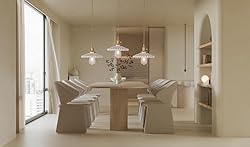 Shenmoyl Pendant Light with White Pleated Ceramic
