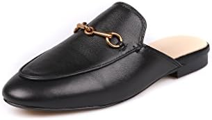 Kaitlyn Pan Genuine Leather Bit Mules