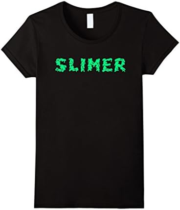 Womens Awesome Slimer T-shirt for Boys Girls Adults Medium Black