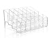 Lingstar 24 Stand Transparent Plastic Trapezoid Acrylic Makeup Cosmetic Organizer Display Stand