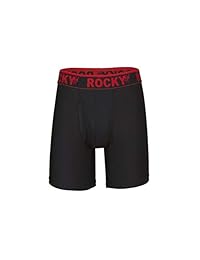 Rocky calzoncillos tipo bóxer para hombre, 2 unidades, 9 pulgadas, ropa interior de alto rendimiento, elástico en 4 direcciones