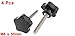 uxcell a15102200ux0316 M8 x 50 mm Male Thread Star Head Screw On Type Clamping Knob 4Pcs (Pack of 4)