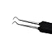 Cliganic Blackhead Remover Set: Curved Tweezers & Extractor Tool | Rubber Grip, Stainless Steel | Kit for Splinter, Comedone, Acne, Whitehead, Blemish, Pimple & Zit