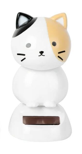Solar Wobble Figures, Solar Dancing Cat, Bobble Head Cat Ornaments, Innovative Cat Solar Figure Statue Car Dashboard Decorations Ornaments Solar Bobble Head Figures Statues, Bobbleheads and Busts