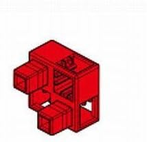 ArTeC block parts half B separately 8pcs set yellow