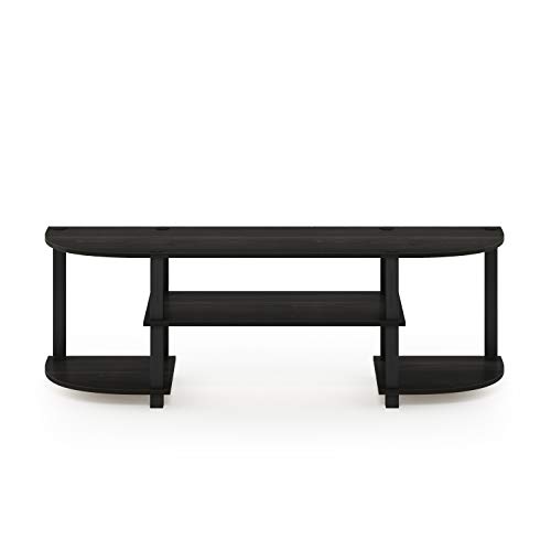 Furinno TurnSTube Wide TV Entertainment Center, Espresso/Black