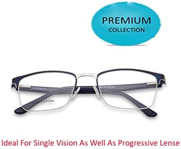 Spring Hinge Premium Collection Metal Unisex Spectacle Sunglasses Frame (6887)
