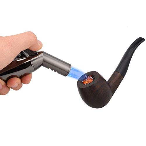 LAZU Jet Lighter, Lighter ZB578 Windproof Adjustable Nozzle Turbo 3