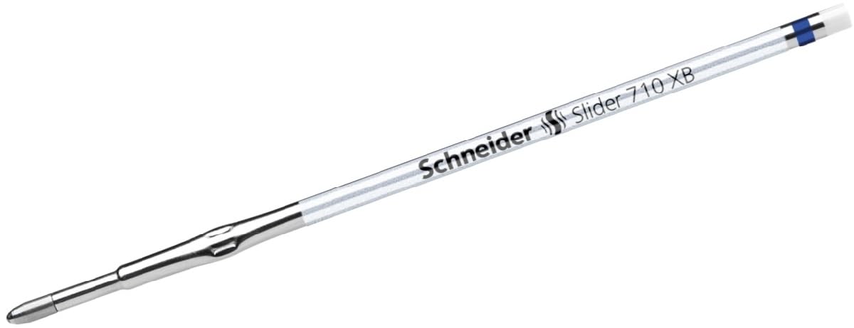Schneider 171003 Slider 710 Ballpoint Pen Refill ViscoGlide Technology Line Width XB Pack of 10 Blue