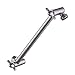 KES Shower Arm, Extension 10 Inch Adjustable (Brass High Flow Brushed) G 1/2 Universal Showering Components, PSA10S10-2