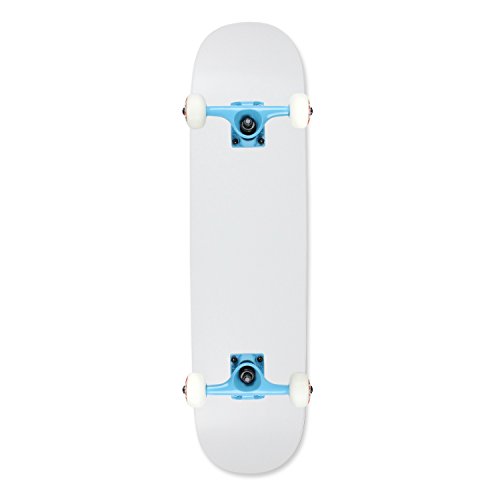 Moose Skateboard Complete Blank Dipped White 7.75" with Tens