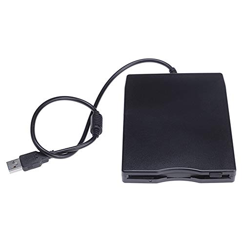 Usee 3.5" USB Floppy Disk 1.44MB External FDD Floppy Disk Drive Portable USB Floppy Disk Reader for PC MAC Windows (Black) - Thumbnail 4