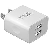 USB Wall Charger, KINGWorld Dual USB Travel Adapter Quick Charging Block Plug for iPhone 5 6 6s 7 Plus, Samsung Galaxy/ Edge, HTC, Nexus, Kindle Fire (1 pack)