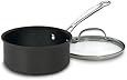 Cuisinart Chef's Classic Nonstick Hard-Anodized 2-Quart Saucepan with Lid,Black