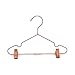 Rose Copper Gold Shiny Steel Wire Coat Clothes Garment Hangers with Clips Bar Fit Closet Hangers Koobay 12.5