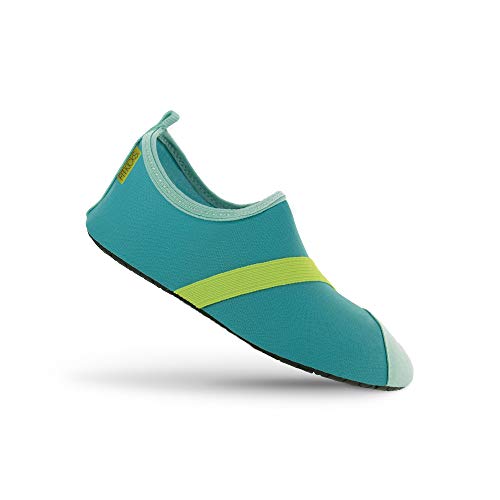 FitKicks Women's Active Footwear, Turquoise / Green, Medium