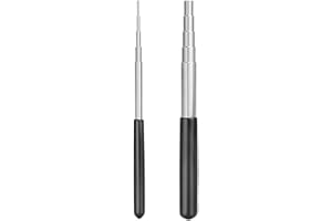 Stainless Steel Wire Wrapping Jig Tool with 5 Stepped Sizes and Non-Slip Rubber Handle for Jewelry Making, Wire Loops, and Ju