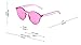 GAMT Rimless Tinted Transparent Sunglasses Futuristic Colorful Designer Glasses Red