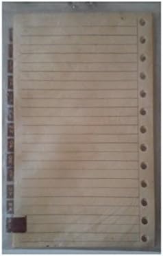 Record Plate #630 Ruled A-Z Tabbed Dividers 4" x 6 1/2" 13 Hole Punched