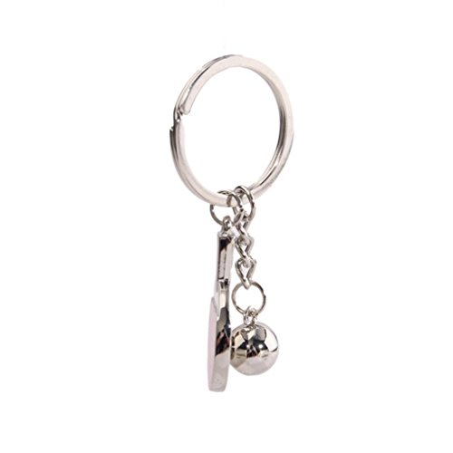 SUPPION Pingpong Paddle Key Chain Metal Keychain Novelty Bag Trinket