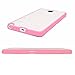 Rejected all traditions Ultra Thin Soft TPU Rubber Bumper with Matte Clear Hard Hybrid Protective Case for Galaxy Note 4 (Pink)