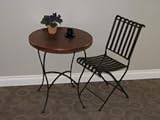 4D Concepts Rounded Metal Folding Chair