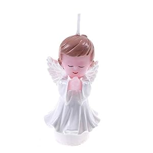 WWWL Creatieve kaars Decoratie gift Angel Rozenkrans kaars cake topper Doop Doop doop bruiloft B