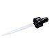 (12 Pack) 2 oz. Amber Boston Round with Black Glass Dropper