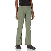 Dickies Women's EDS Signature Stretch Mid-Rise Moderate Flare Leg Pull-On Pant, Olive, XXXX-Large