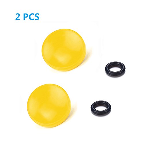 LXH (2 Packs) Yellow Metal Concave Surface Soft Camera Shutter Release Button for Fujifilm XT20 X100F X-T2 X100T X-PRO2 X-T10 X-PRO1 X-E2S X100 X100S X10 X20 X30 X-E1 X-E2 STX-2 LeicaM Olympus PEN-F