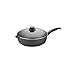Swiss Diamond Swiss Titan Nonstick Saute Pan 4.3 quart With Lid, Gray, 11