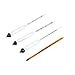 Tiptiper 3 x Alcohol Tester,1 x Alcohol Thermometer, Thermometer Hydrometer Vinometer Alcohol Meter Tester Measure Proof