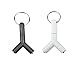 yueton Pack of 2 Y Shaped 3.5mm Jack Stereo Audio Headset Splitter Connector Adapter Keyring Key Ring - Headphone Splitter