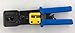RJ45 Professional Heavy Duty Crimp Tool Ethernet Connector Crimper Cutter HD Crimping Wire Cable Stripper Stripping Blades for EZ End Pass Through RJ-45 RJ12 RJ11 Legacy Connectors