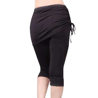 yoga pants with skirt