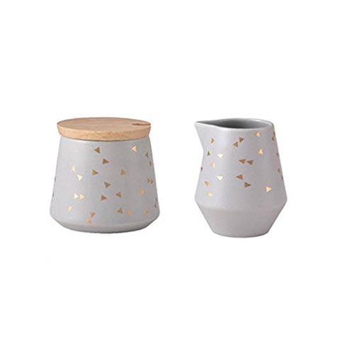 WGGTX Keramik Milchkännchen Zuckerdose Set Haus Coffee House Barista Creamer Pitcher Caffe Werkzeuge