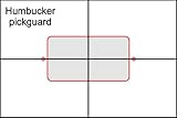 Pickup Routing Template- Humbucker Pickguard