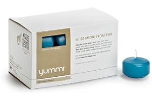 yummi 1.75" Turquoise Floating Candles - 20 per Pack