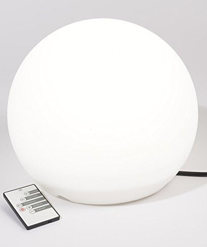 By Kaemingk 11.75" Lighted Color Changing Outdoor Patio Ball Decoration with Remote - Clear LED Lights