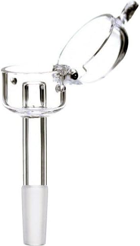 SCIENTIFIC EXPERIMENT SUPPLIES 12-1725 14MM QUARTZ CUP WITH LID MALE CLEAR